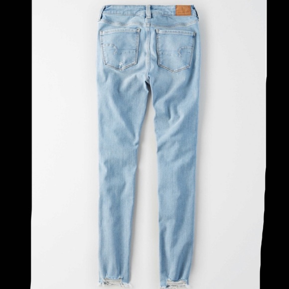 American Eagle Ripped High-Waisted Skinny Jeans - Picture 3 of 4